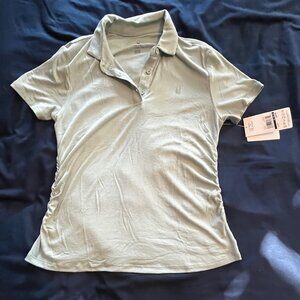 Slate Blue Short Sleeve Spyder Polo Shirt Medium Very Slim fit